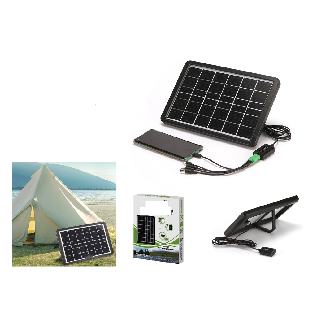 [DSY-3506V-8W] Panel solar 8W con regulador para cargar celular y powerbank