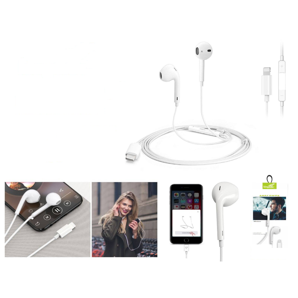 [DSY-1012] Audifonos con cable conector Lightning con microfono