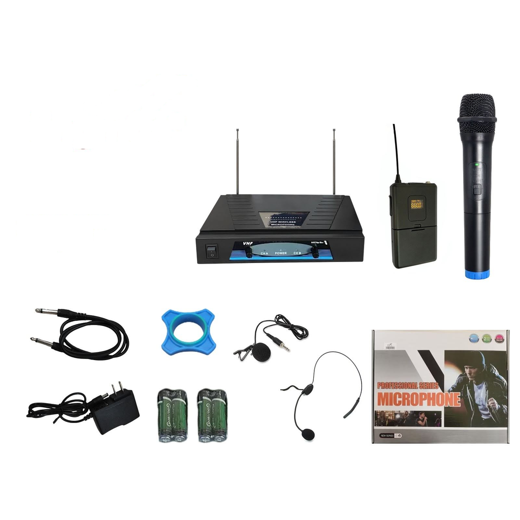 [S-332] Sistema de microfono inalambrico VHF profesional