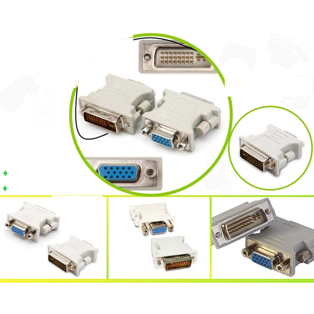 [KMDVI-VF] Adaptador DVI 24+5 macho a VGA hembra