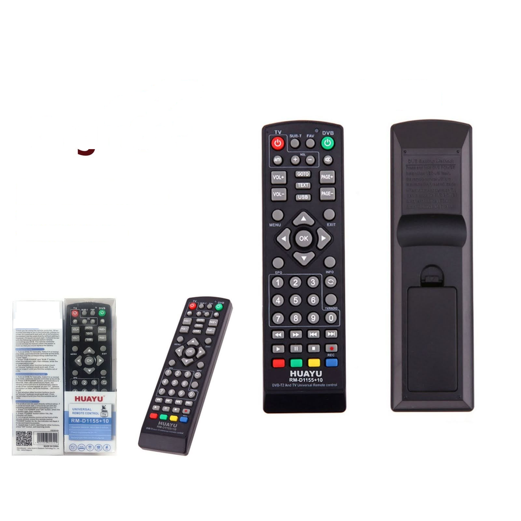 [RM-D1155+10] Control remoto universal para cajilla DVB-T2