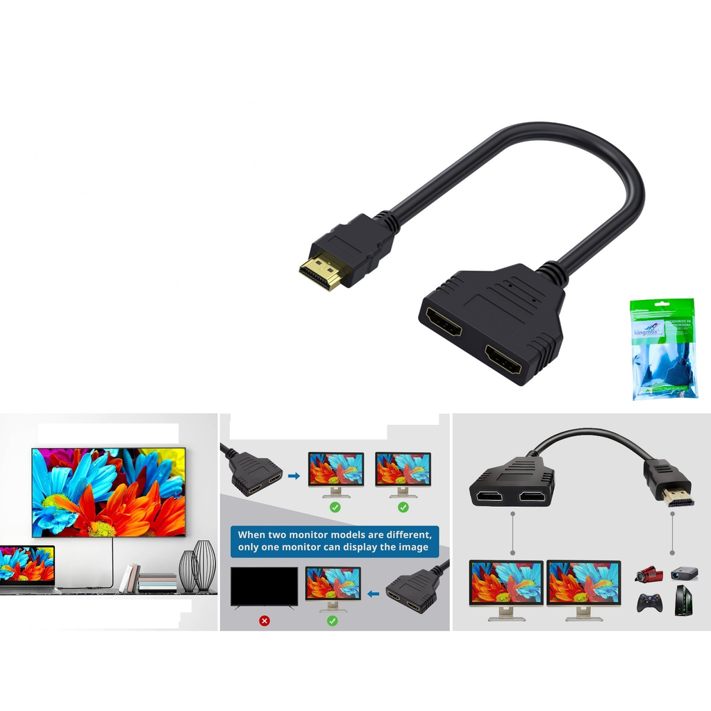 [DSY-9511] Adaptador divisor HDMI 1 a 2 salidas