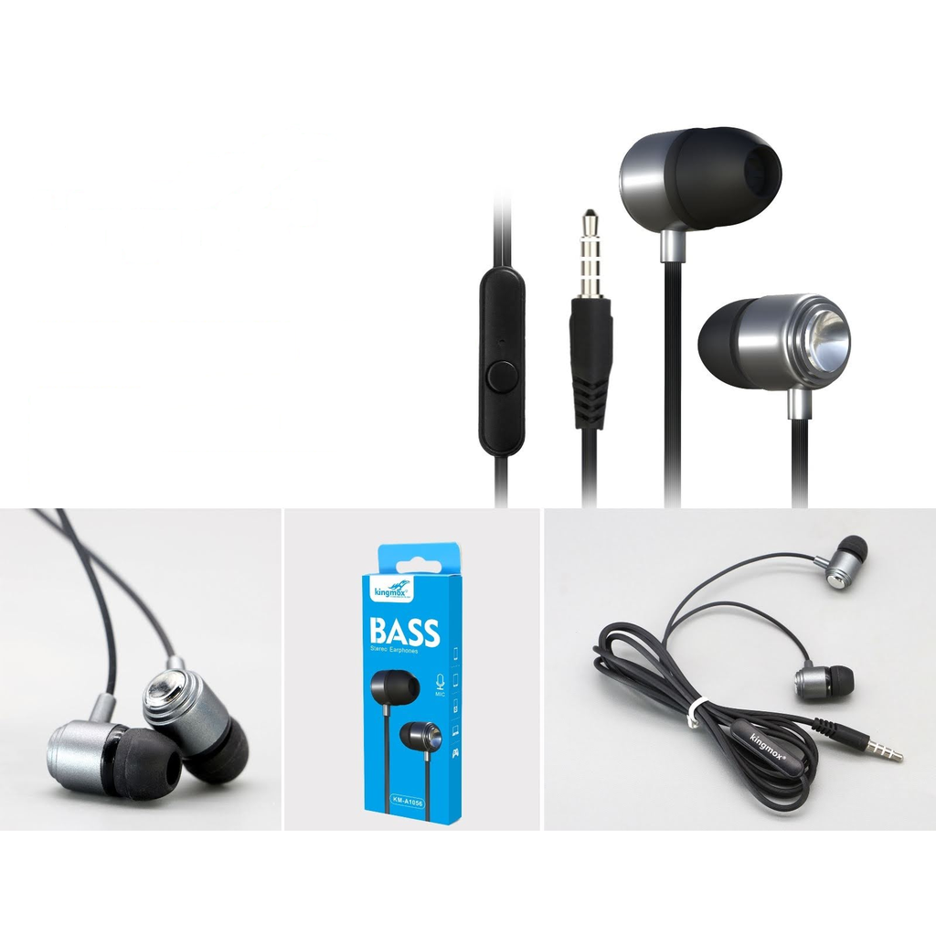 [KM-A1056] Audifonos in-ear con microfono y bajo conector 3.5mm