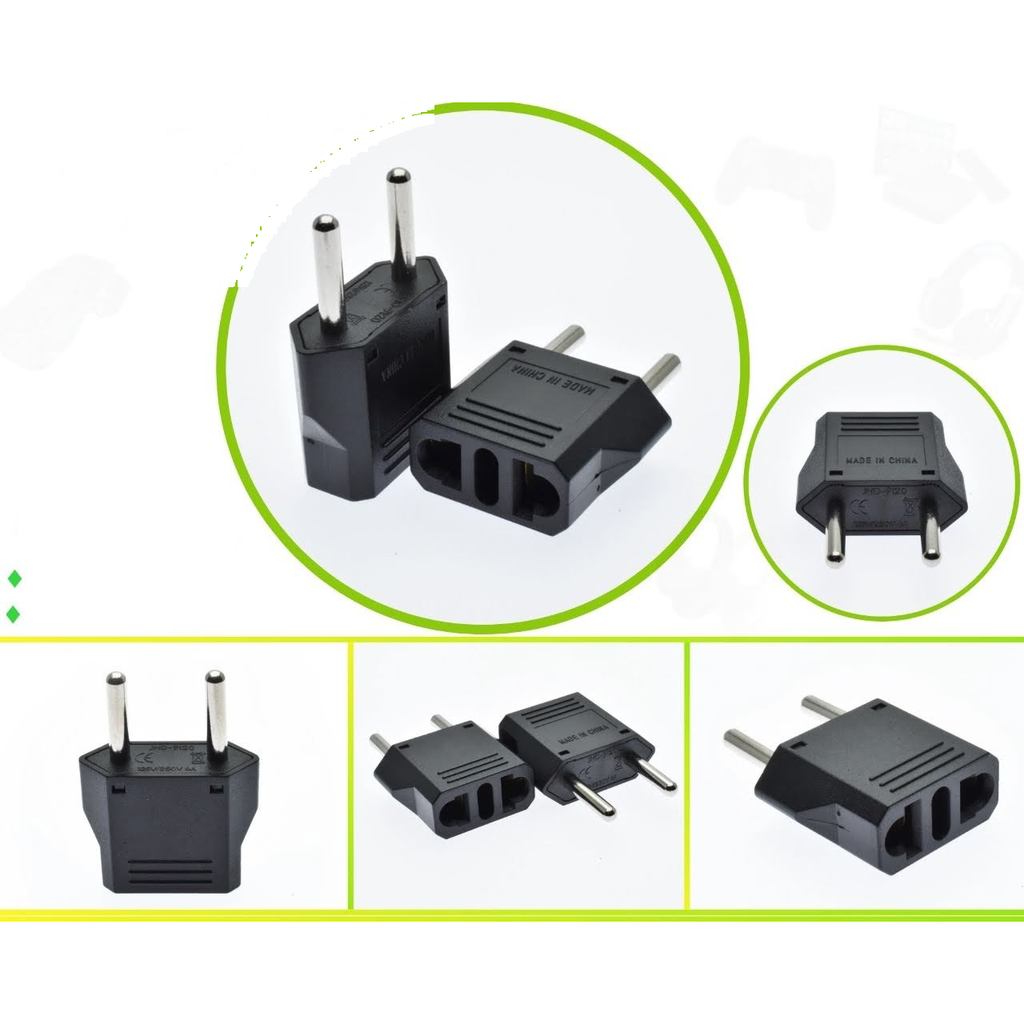 Adaptador de enchufe US a EU