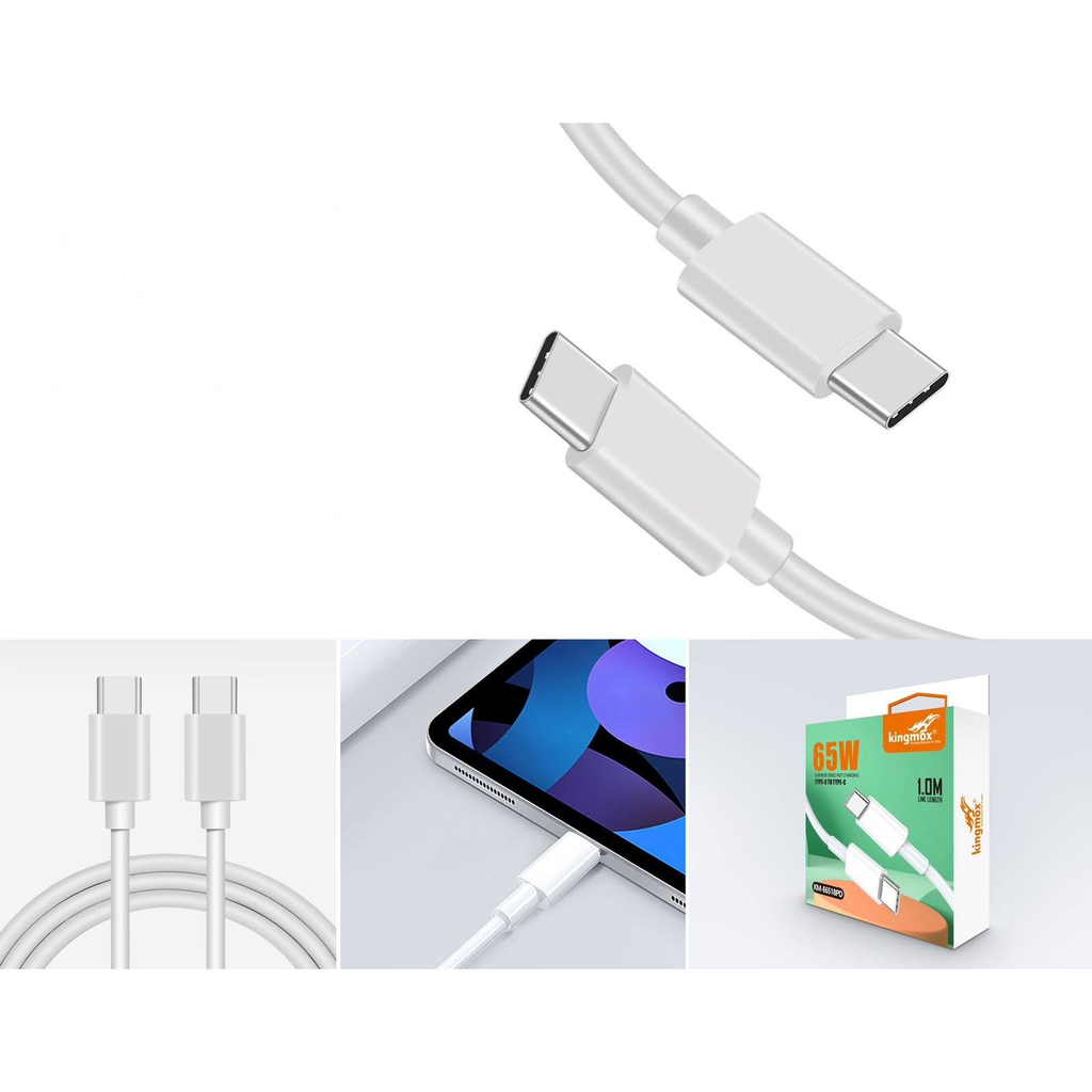 Cable de carga rapida PD Tipo-C a Tipo-C 65W 1M