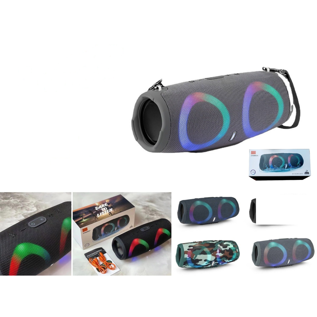 Parlante Bluetooth portatil con luces de colores