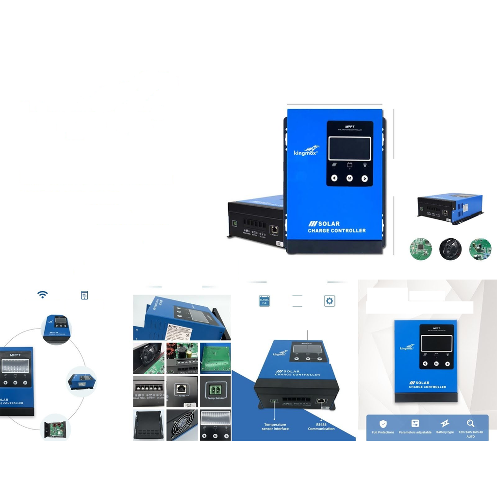 Controlador solar MPPT 100A con pantalla LCD