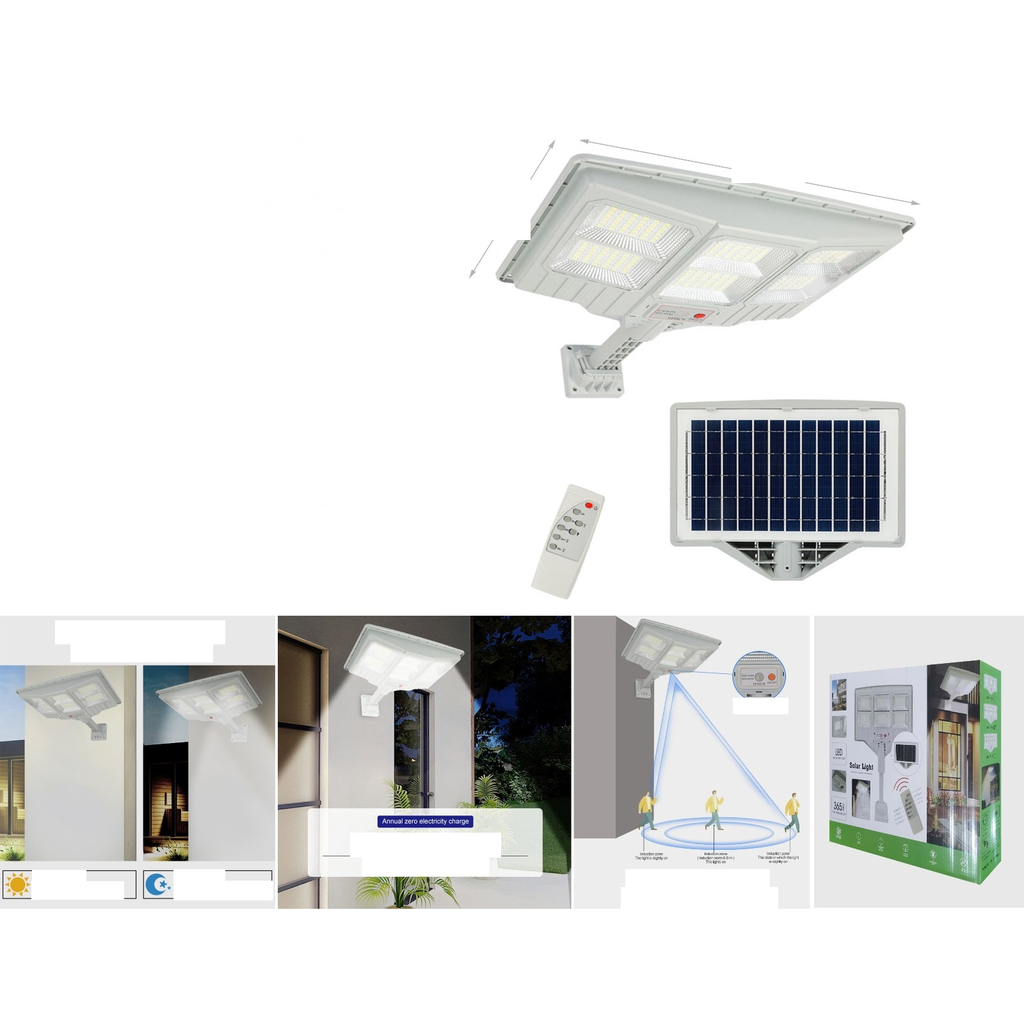 Lampara solar de jardin LED 150W con control remoto