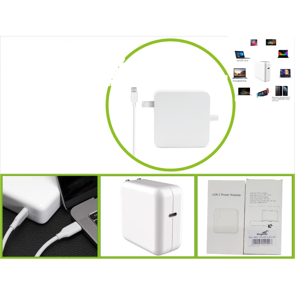 [PDC-30W] Cargador adaptador USB-C 30W para MacBook