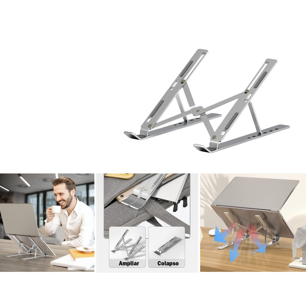 [M18] Soporte plegable de metal para laptop