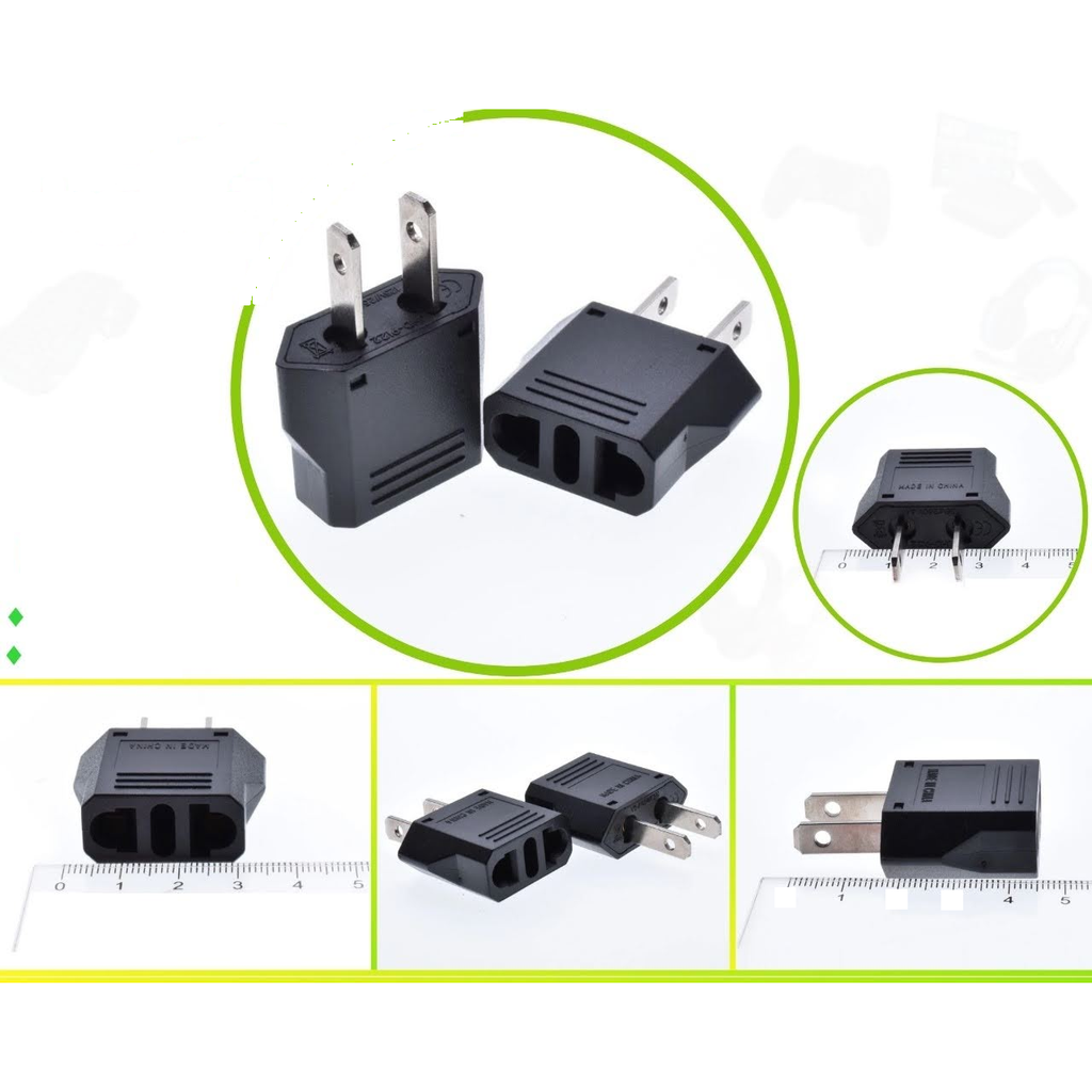 Adaptador de enchufe EU a US