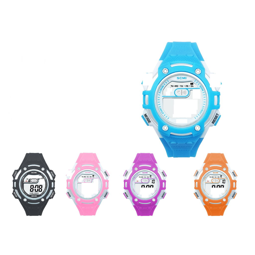 Reloj deportivo digital para nino con luz y alarma