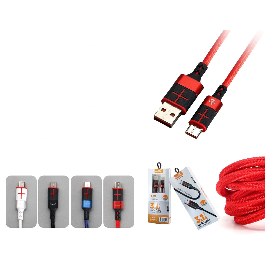 Cable de datos Tipo-C nylon 3.1A 1.2M