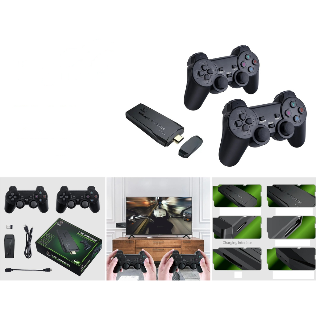 Consola de videojuegos TV con dos controles inalambricos - Modelo M8-64G