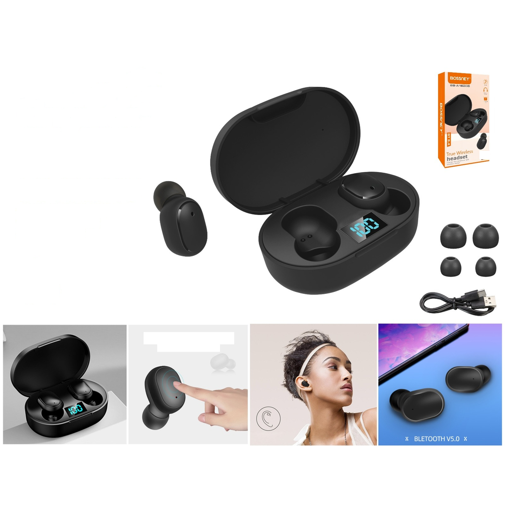 Audifonos inalambricos Bluetooth con pantalla digital