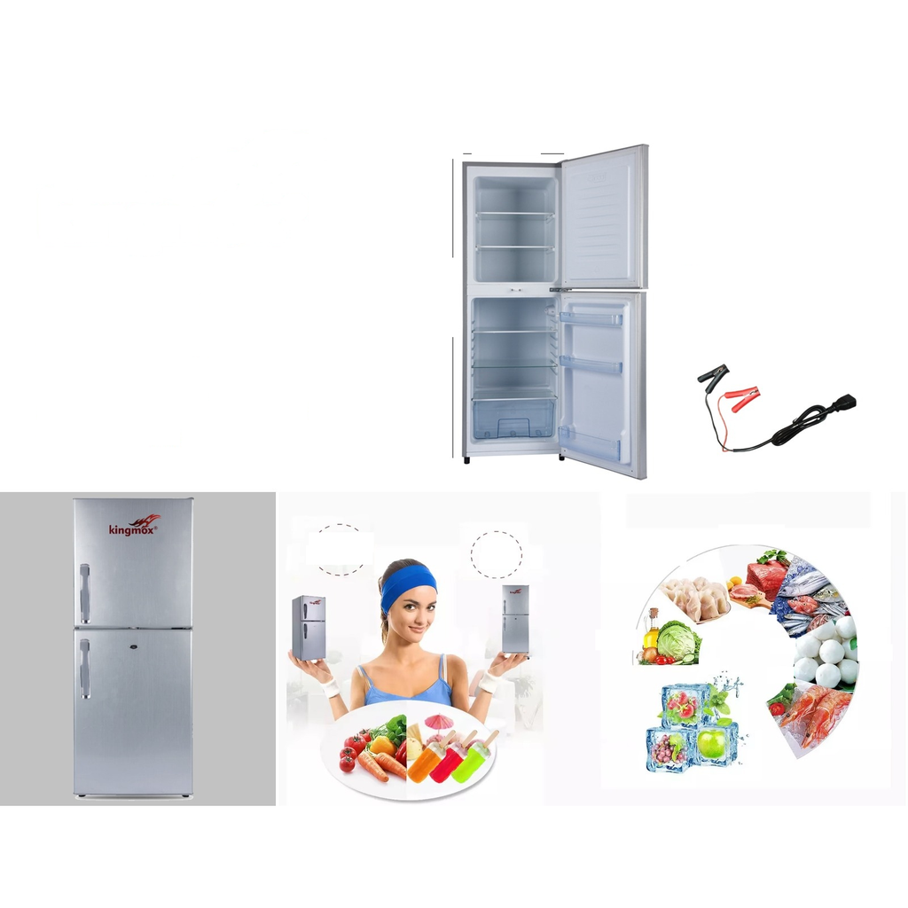 Refrigerador de dos puertas 198L a 12-24V