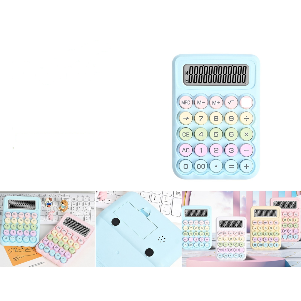 Calculadora de escritorio 12 digitos colores pastel
