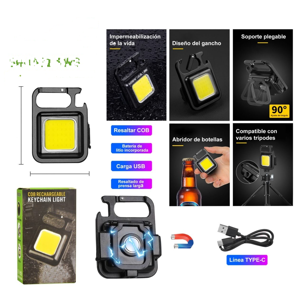 [SH-J031-5WS] Lampara llavero recargable USB COB