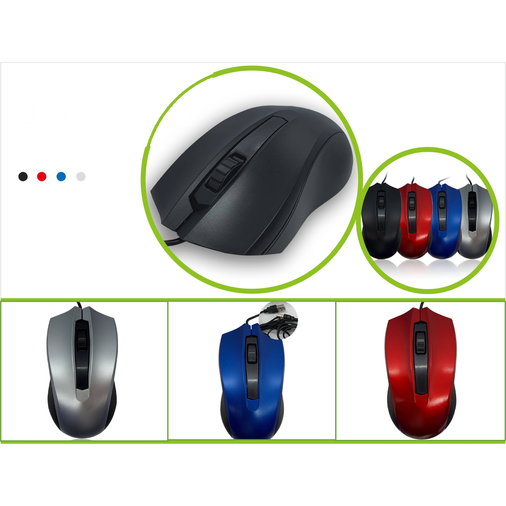 Mouse optico alambrico USB - Modelo YR-3013