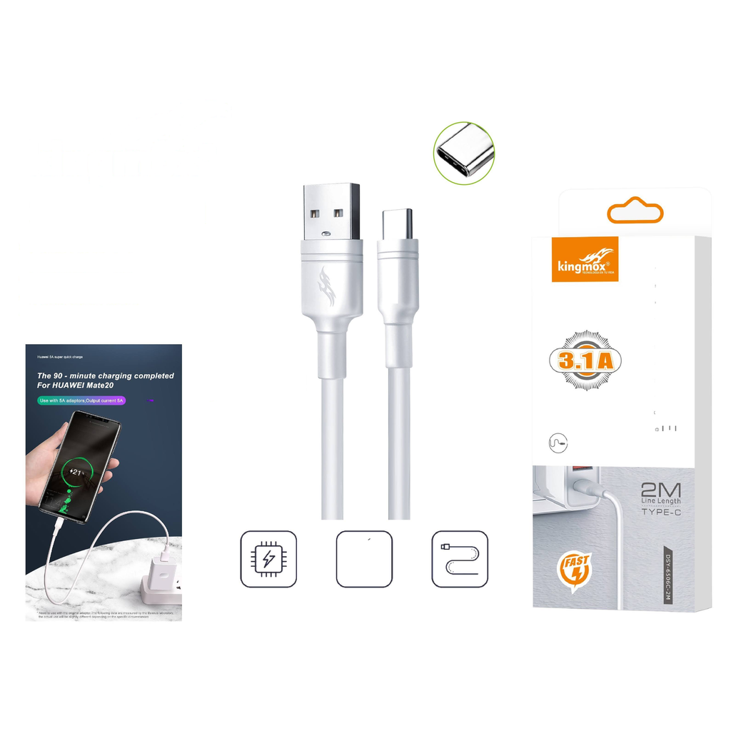 Cable de datos USB a Tipo-C 3.1A 2M