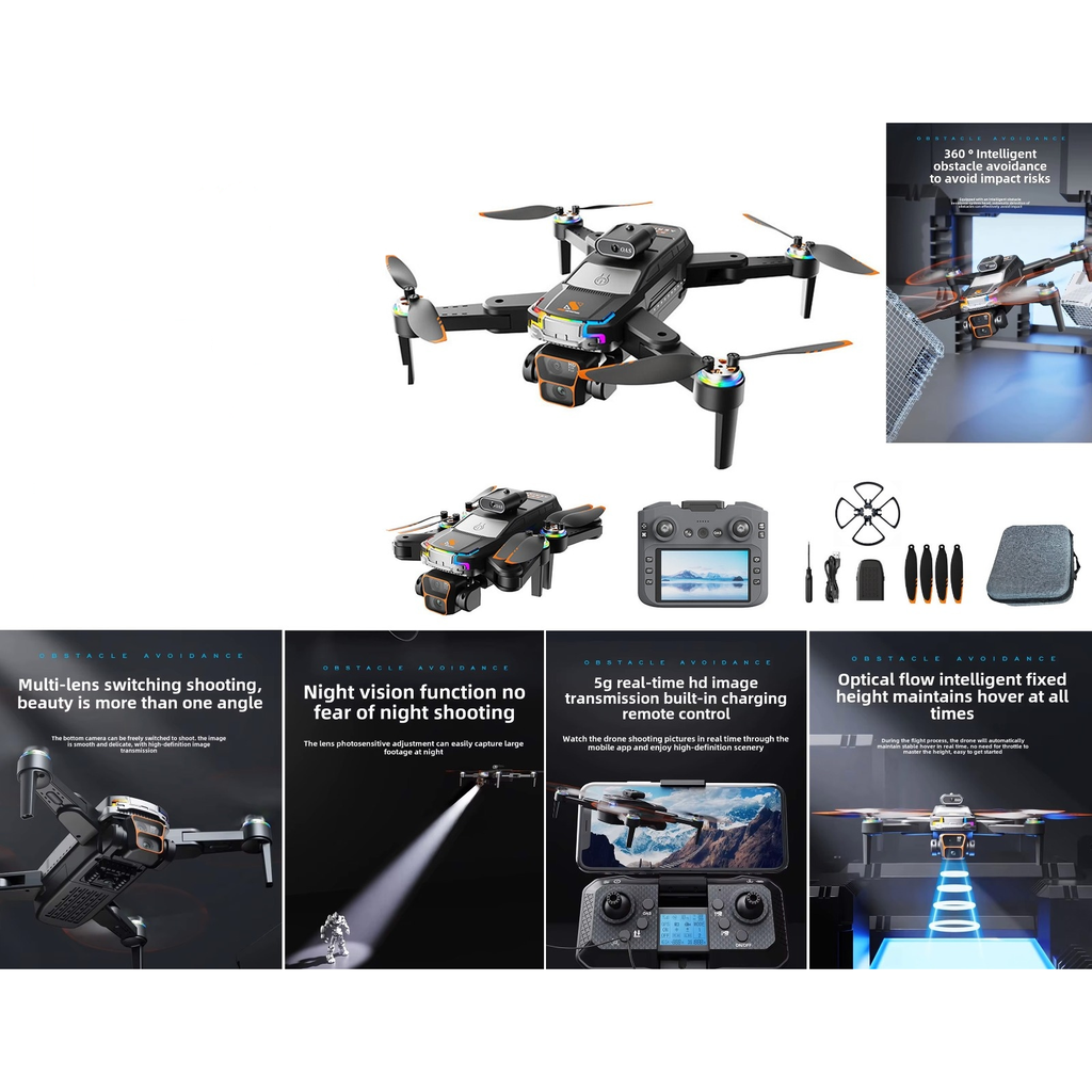 Dron con doble camara HD y pantalla 4.3 pulgadas