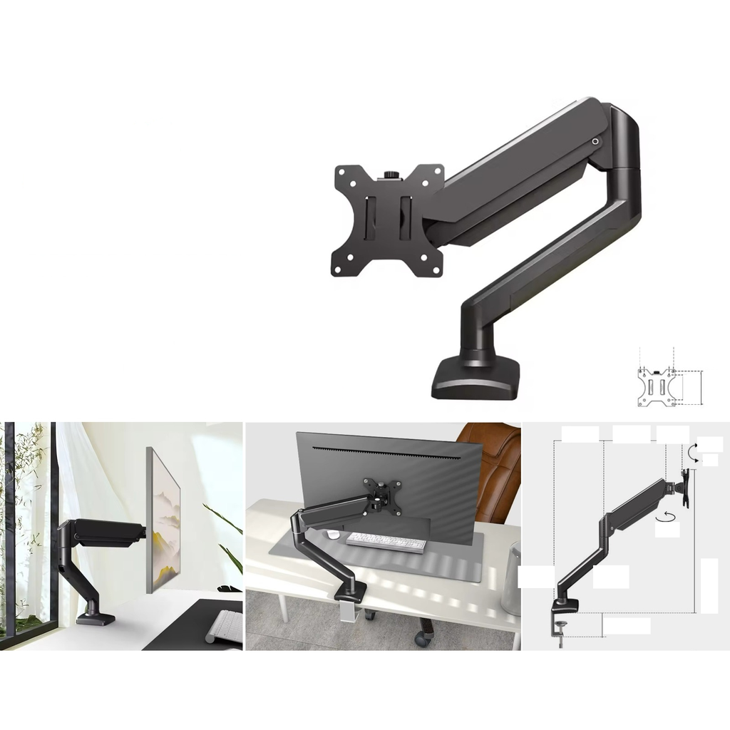 [M1B] Soporte de monitor de brazo individual 14-32 pulg