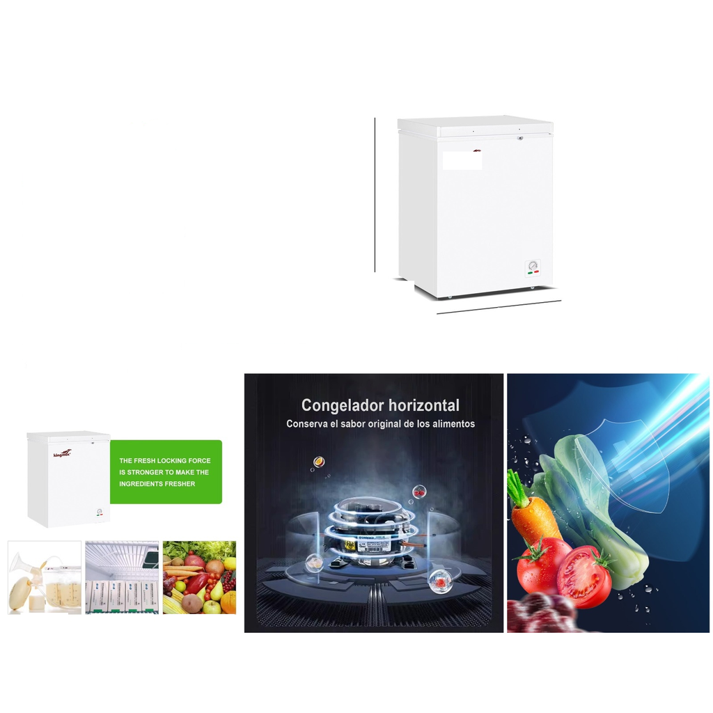 Congelador horizontal 108L DC 12V-24V