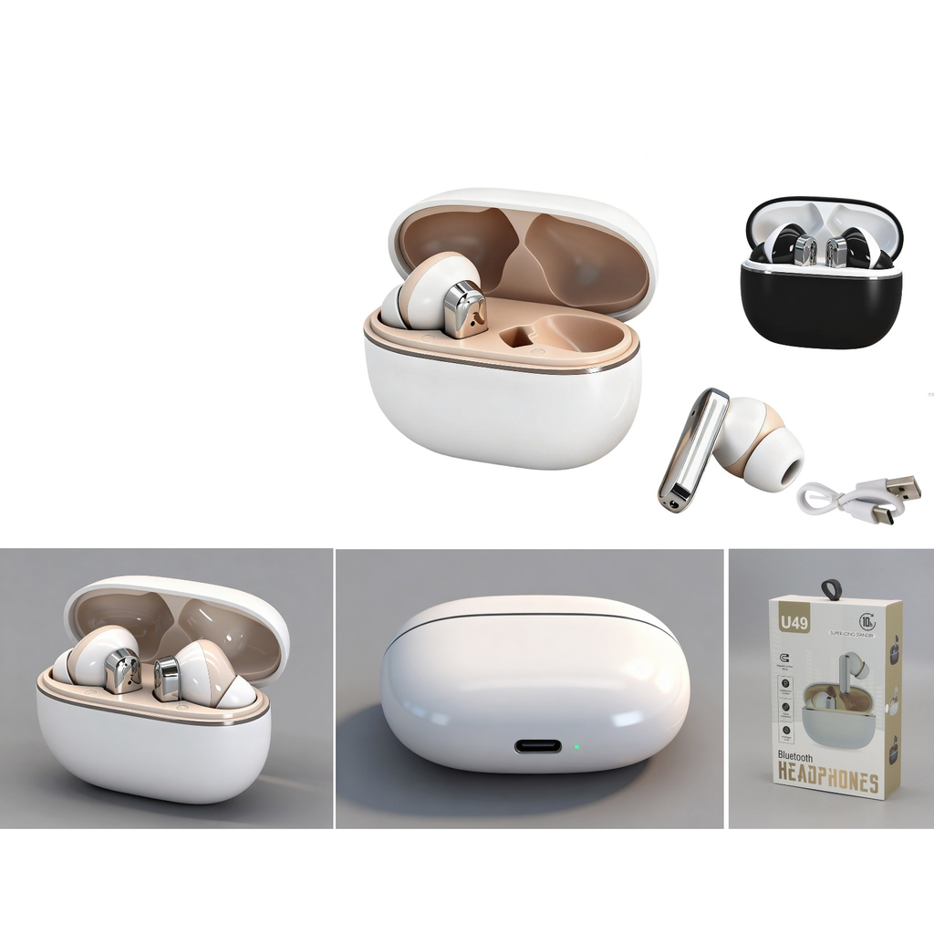 Auriculares inalambricos TWS Bluetooth con estuche de carga - Modelo U49