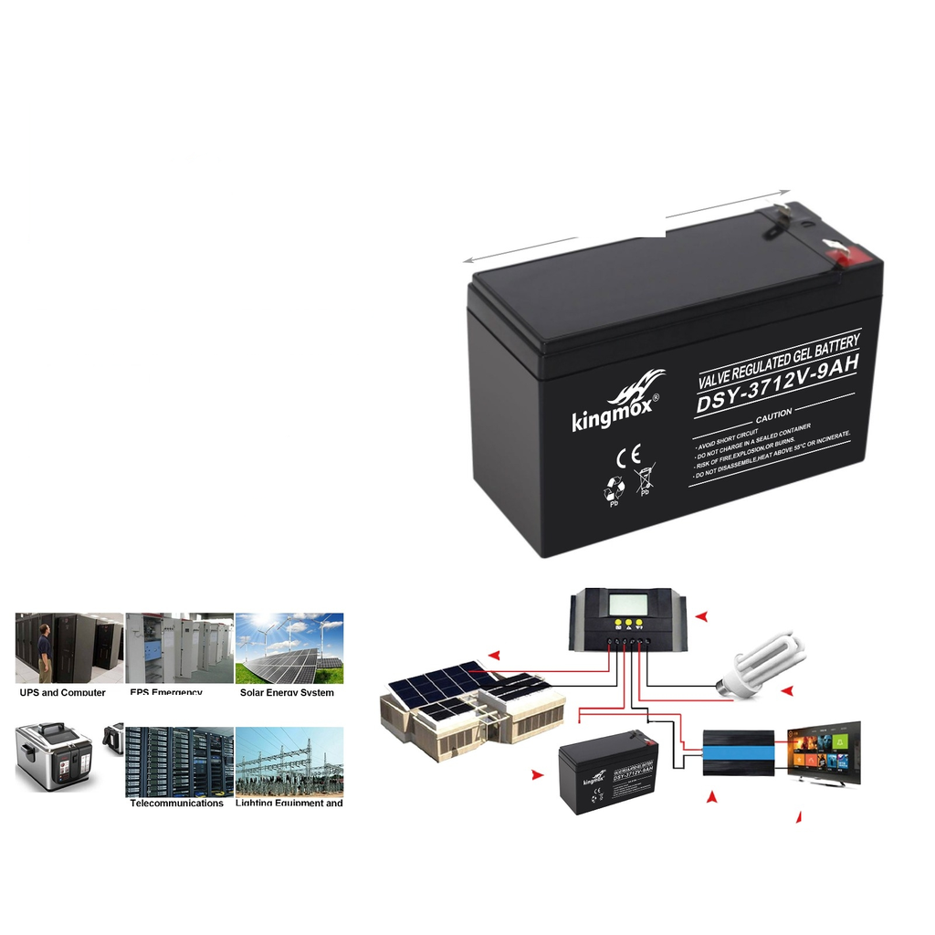 Bateria de plomo-acido recargable 12V 9AH