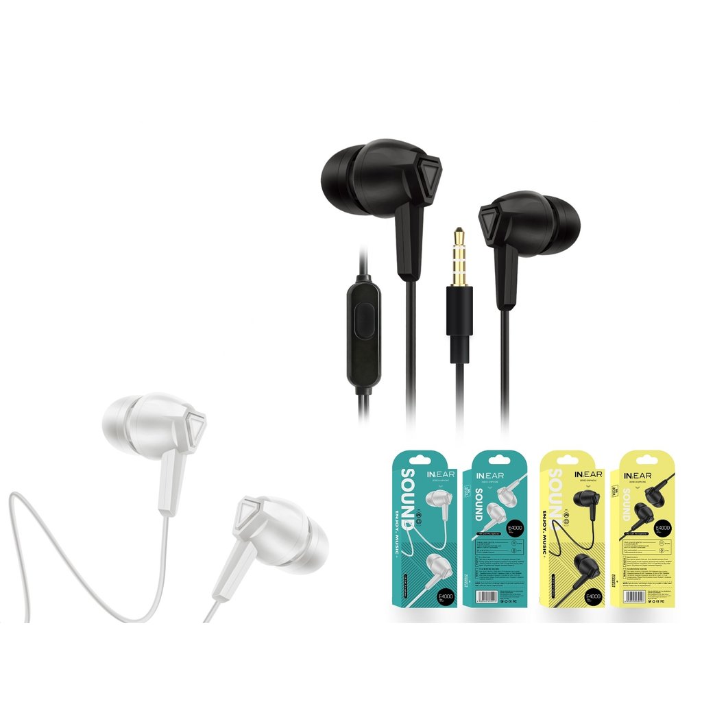 Auriculares in-ear con microfono 3.5mm - Modelo E4000