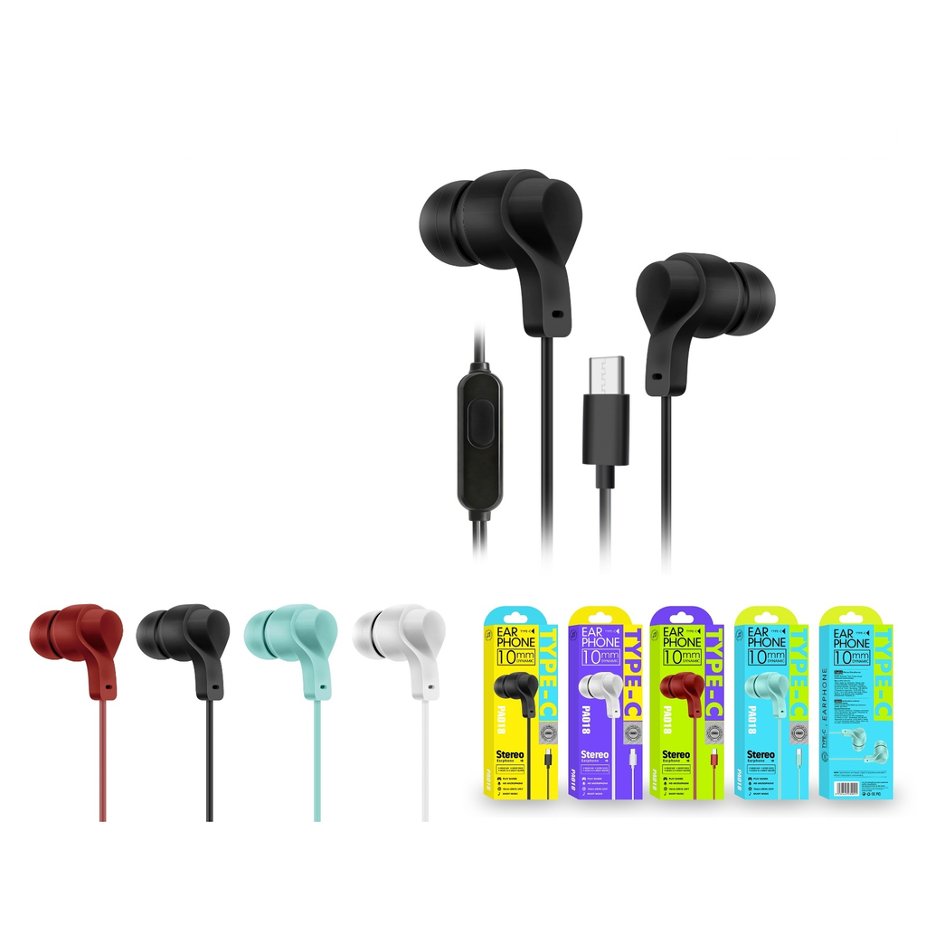 Auriculares in-ear con microfono Type-C - Modelo PA018