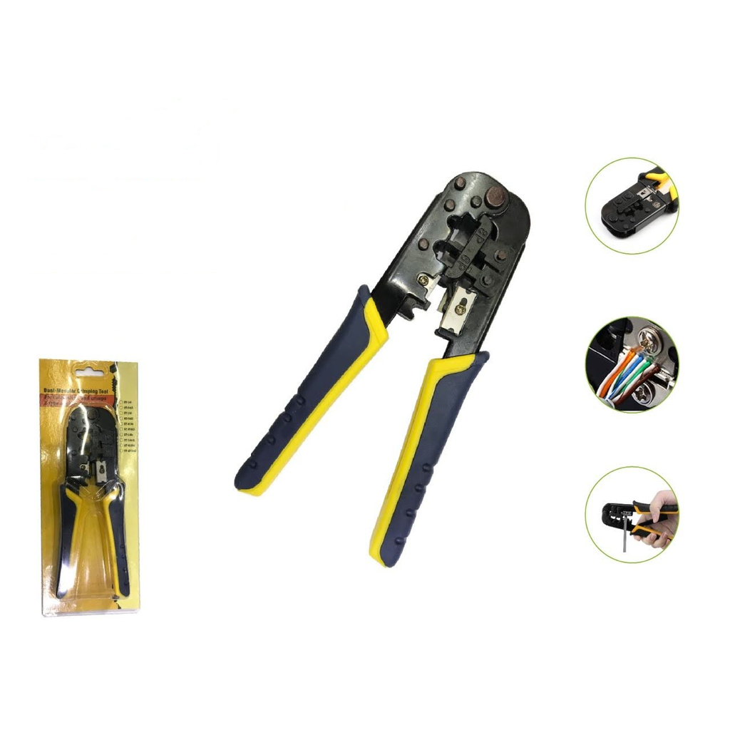 Herramienta crimpadora ponchadora para RJ11/RJ45