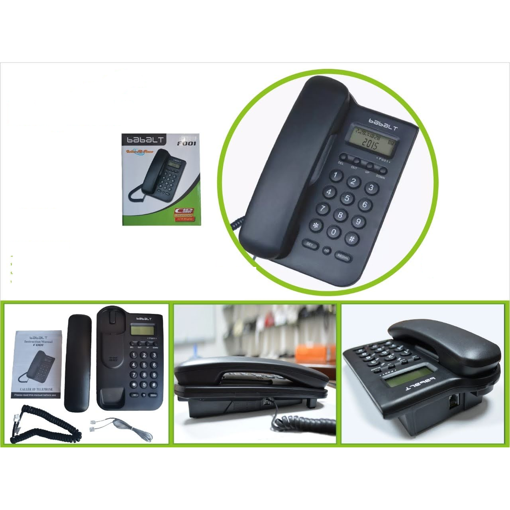 Telefono fijo con identificador de llamadas