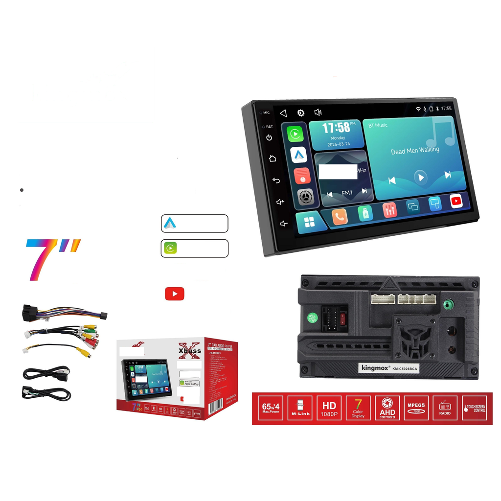 Reproductor de auto 7 pulg MP5 Android/CarPlay