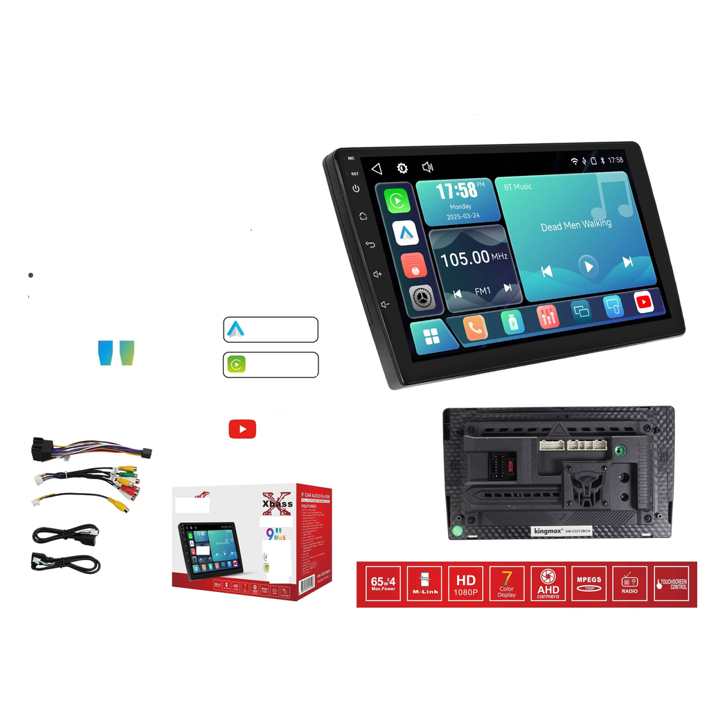 Reproductor de auto 9 pulg MP5 Android/CarPlay