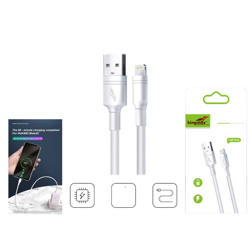 Cable de carga Lightning 3A 1M blanco